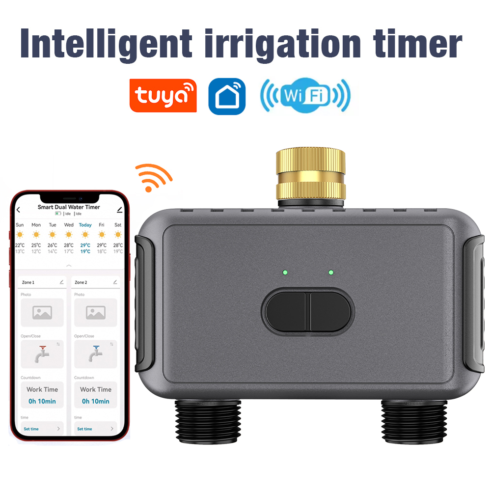 Smart Garden Hose Timer - Wifi Automatic Water Timer Dual Hose