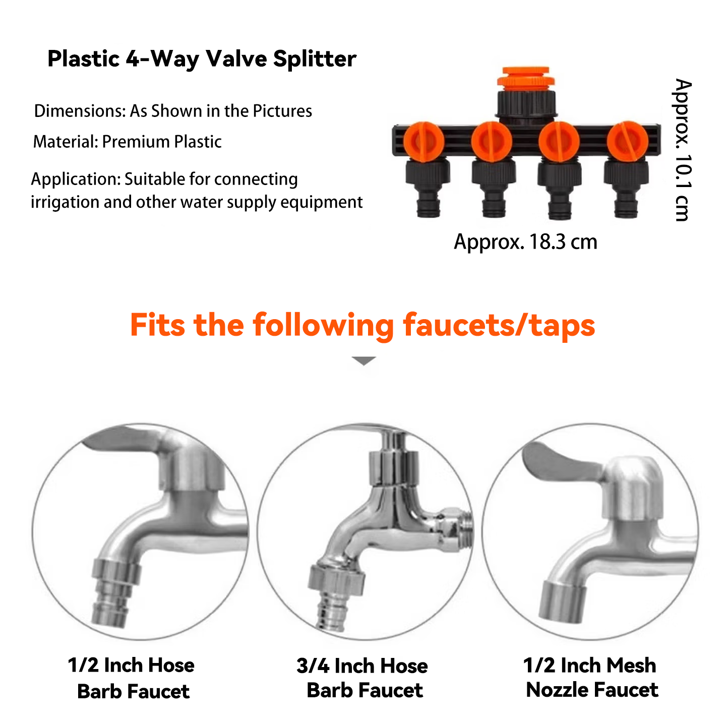 1 In 4 Out 5-Way Water Tap Spl - огляд і ціна Smart Garden Hose Timer