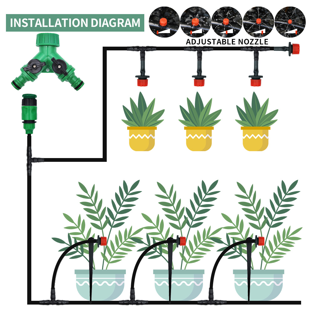 Greenhouse 15M-30M DIY Drip Ir - огляд і ціна Smart Garden Hose Timer
