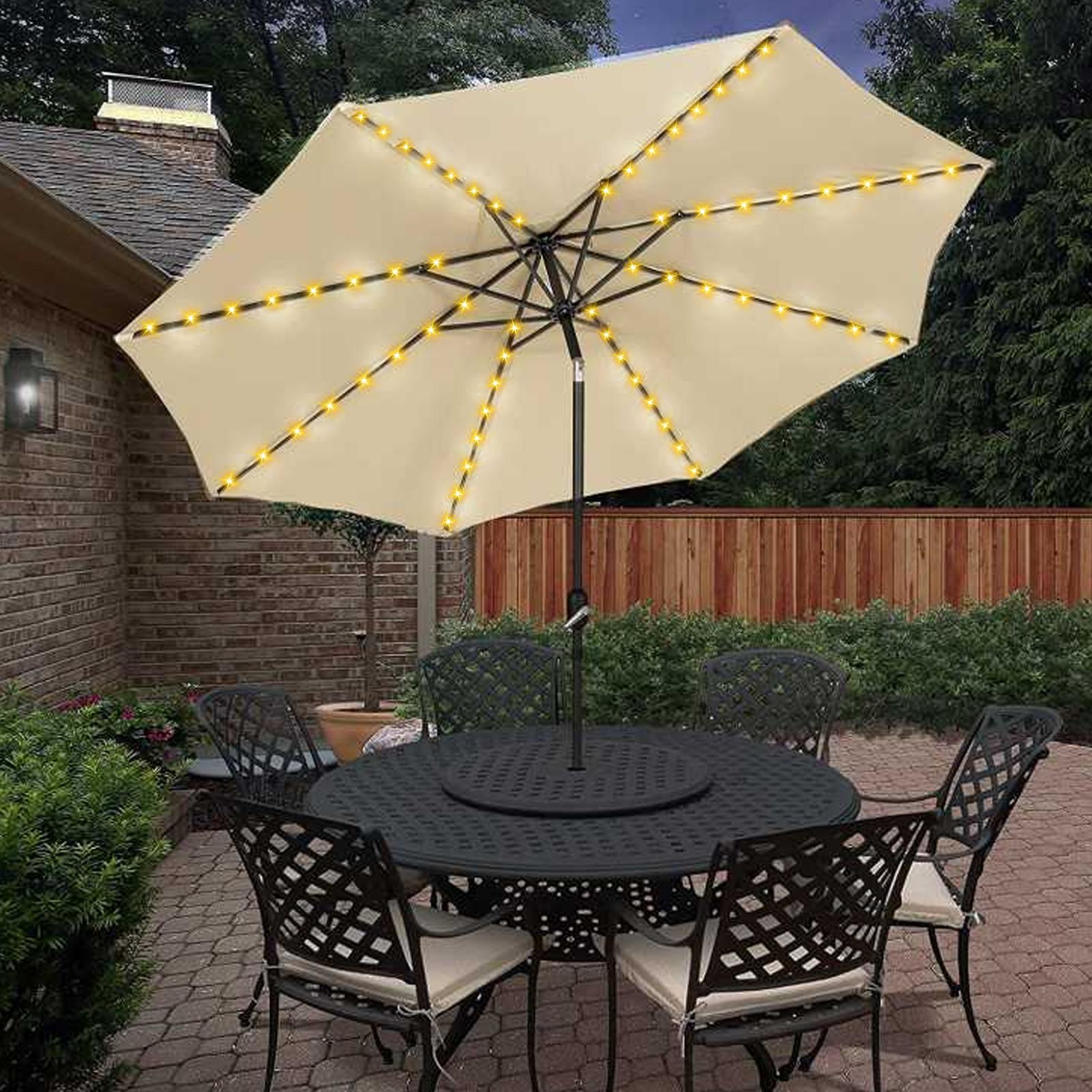 104 LED Solar Power Patio Umbr - огляд і ціна Smart Garden Umbrella