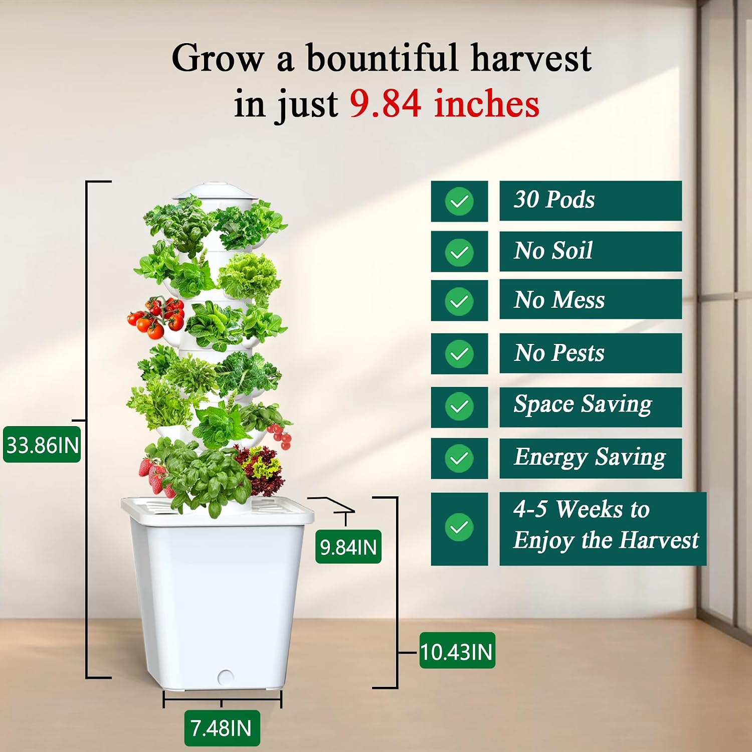 Hydroponics Growing System 30P - огляд і ціна Smart Garden Vertical