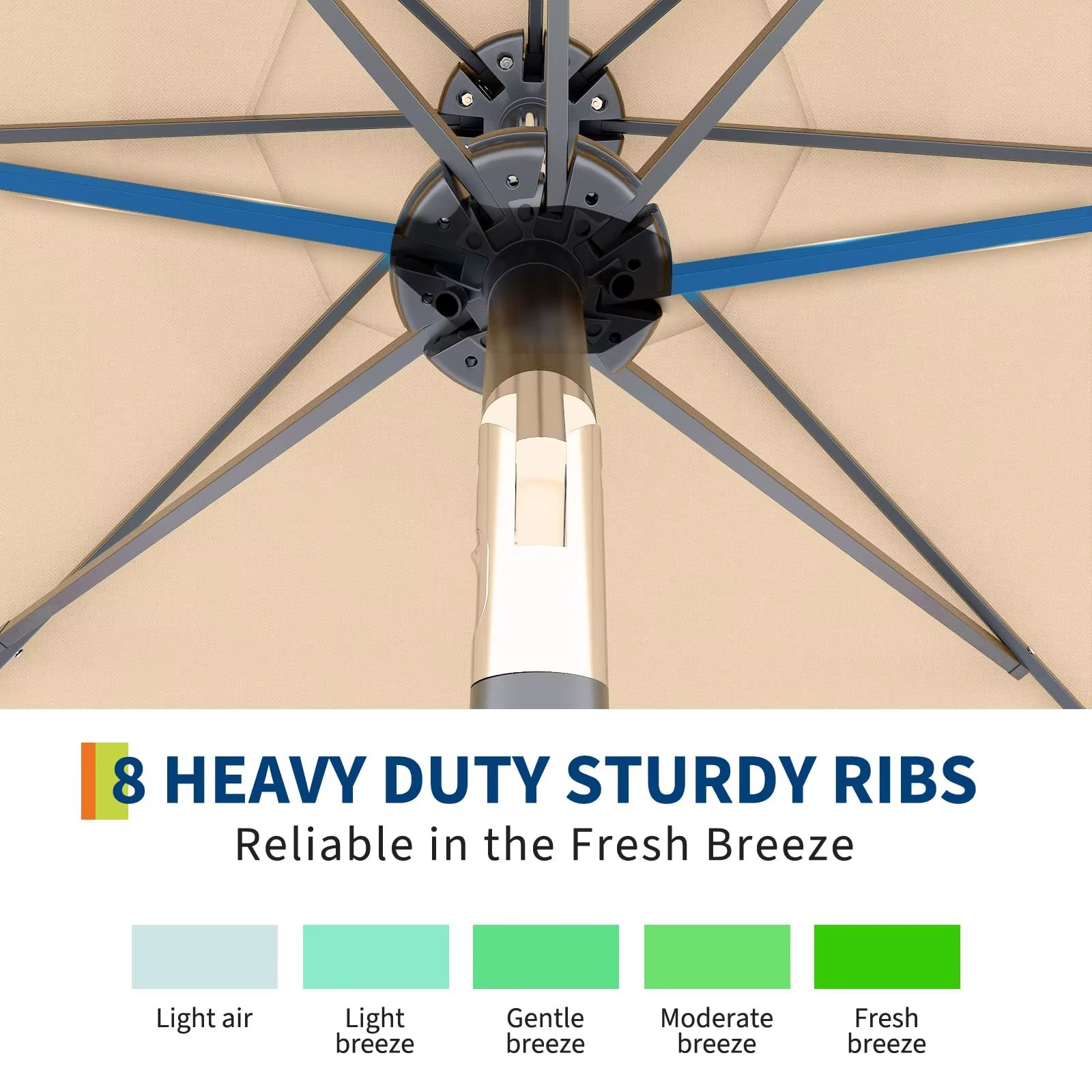 10 ft Patio Umbrella with 40 S - огляд і ціна Smart Garden Umbrella