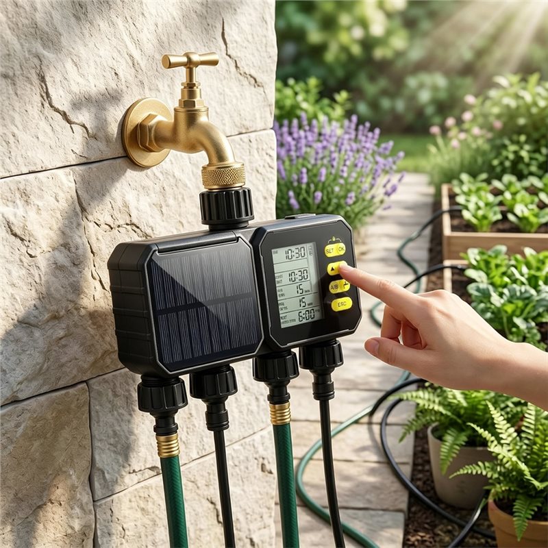 Solar Powered Wifi Watering Ti - огляд і ціна Smart Garden Zone