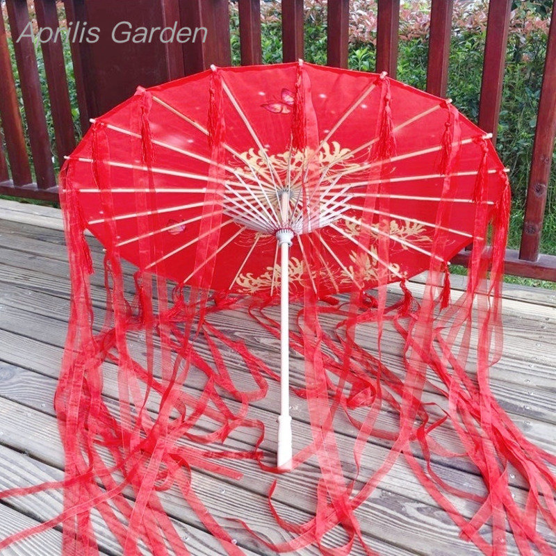 82cm Red Flower Ancient Oil Pa - огляд і ціна Smart Garden Umbrella