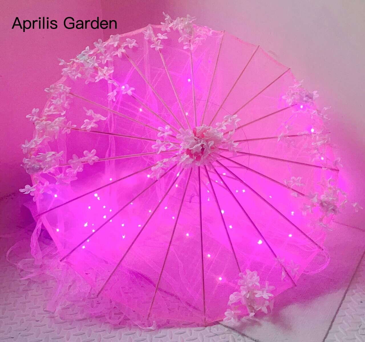 LED Yarn Silk Cloth Lace Decor - огляд і ціна Smart Garden Umbrella