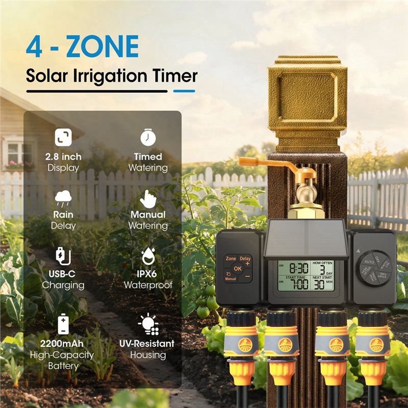 Solar Irrigation Timer For Gar - огляд і ціна Smart Garden Zone