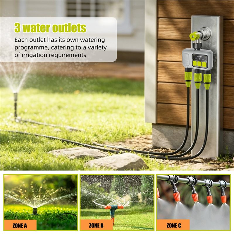 ABMH-Wifi Smart Water Timer 3- - огляд і ціна Smart Garden Zone