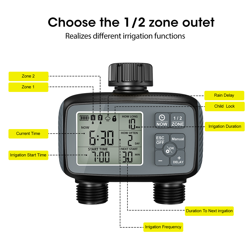 Smart Water Timer 2-Zone Sprin - огляд і ціна Smart Garden Zone
