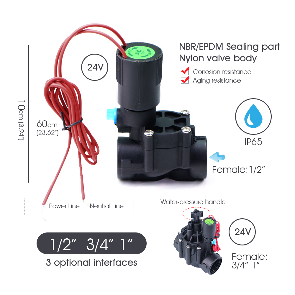 Garden Hose Solenoid Valve Con - огляд і ціна Smart Garden Zone